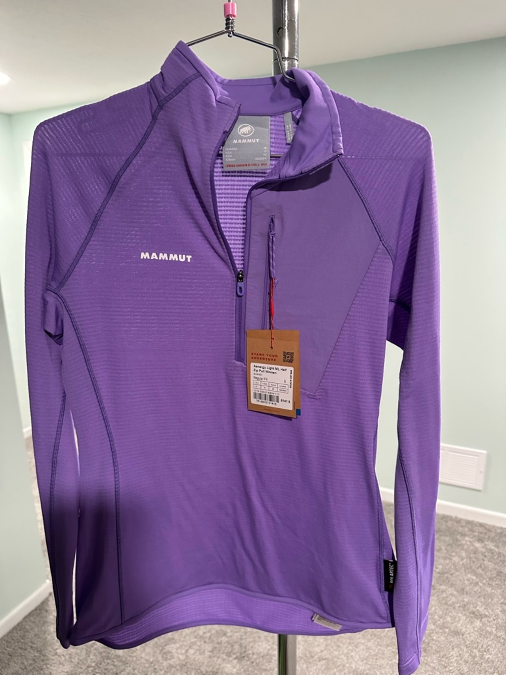 Aenergy Light ML Half Zip Pull Women - lavandin